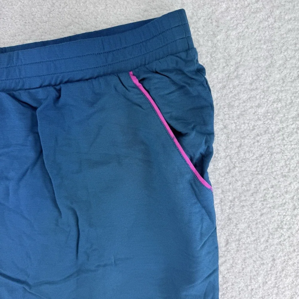 Candace Cameron Bure The Malibu Lounge Shorts Size 2XP Peacock Blue